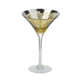 Artland Brocade Martini Bell Glass in Gold (Set of 2)