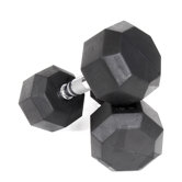 35 lbs Rubber Encased Octagonal Dumbbells