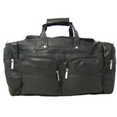 19" Leather Gym Duffel