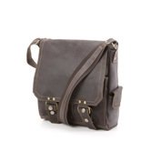 East West Messenger in Distressed Leather