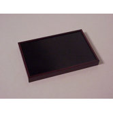 NFL Football Holder with Mirrored Back and Oblong Wood Base
