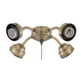 3.5" x 13" Four Light Ceiling Fan Fitter