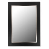 Super Nuevo Mirror with Stainless Liner in Satin Black
