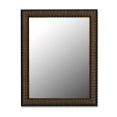 Mirror in Rubbed Mahogany and Antique Gold