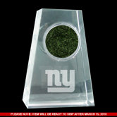 New York Giants Logo Crystal Paperweight
