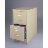 25" Deep Commercial 2 Drawer Letter Size High Side Vertical File Cabinet