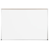 48" x 48" Thermal-Fused Melamine Dot Grid Whiteboard with Aluminum Trim and Map Rail