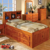 Weston Captain's Bookcase Bed