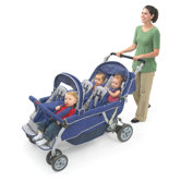 SureStop Folding Bye-Bye 6-Passenger Tandem Stroller