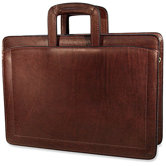 Belting Triple Gusset Zip Top Briefcase