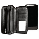 Patent Zippered Clutch