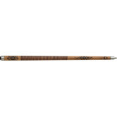 Two Toned Stacked Saddlebag Leather Wrap Cue