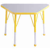 20" x 33" Trapezoid Learning Table in Gray