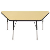 30" x 60" Trapezoid Activity Table in Maple