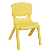 12" Polypropylene Classroom Stackable Chair