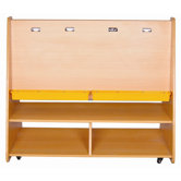 Large Two-Sided Easel with Storage