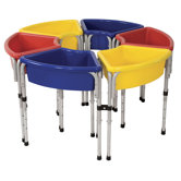 6 Station Ellipse Sand & Water Center w/ Lids