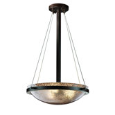 Fusion 3 Light Round Inverted Pendant Light