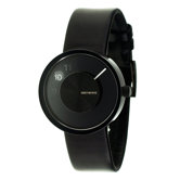 Vue Yves Behar Watch with Black Leather Band