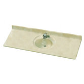 61" x 22" Astra Lav Left Hand Offset Marble Vanity Top