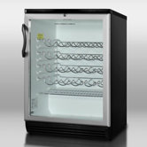 33.5" x 23.63" Wine Cellar with Black Cabinet