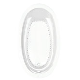Symphony 17 72" Oval Air Bath Tub in White