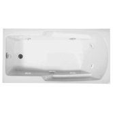 Basics 66" x 34" Rectangular Whirlpool Bath Tub with End Drain