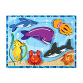 Sea Creatures Chunky Wooden Puzzle