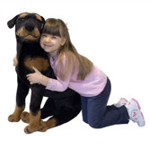 Large Rottweiler Plush Stuffed Animal