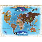 Map of the World Cardboard Jigsaw Puzzle