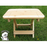 Western Red Cedar Folding Side Table