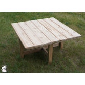 Phat Tommy Square Folding Cedar Patio Table