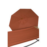 9' Sunbrella Umbrella and Quilted Hammock Combo