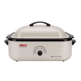 18 Qt. Non-Stick Roaster Oven in Ivory