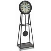 Wrought Iron Pendulum Table Clock