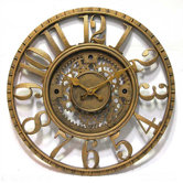 Open Dial Resin Gear Wall Clock