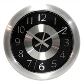 Mercury Wall Clock in Black