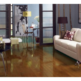 Color Strip 3-1/4" Solid White Oak in Chestnut High Gloss