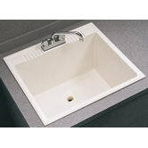 Drop In Service Sink in White