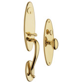 Springfield Entrance Lock Trim in Lifetime Polished Brass