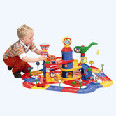 Children's Parking Tower with 3 Floors, 2 Cars and Playstreet