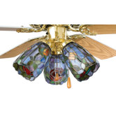 Tiffany Rosebush Fan Light Shade