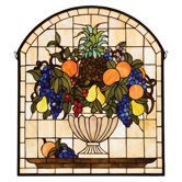 Victorian Fruit Fruitbowl Stained Glass Window