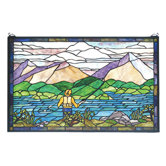 Recreation Fly Fishing Stained Glass Window