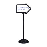 Arrow Dry Erase Message Sign in Black