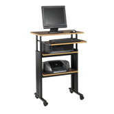 MUV Stand Up Workstation Height Adjustable in Cherry