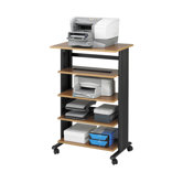 Printer Stand in Medium Oak