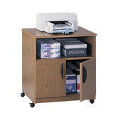 Mobile Machine Stand in Medium Oak