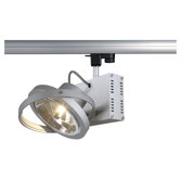 Tec One Light Track Light in Silver Grey with 3 Phase Adapter