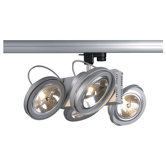 Tec Four Light Track Light in Silver Grey with 3 Phase Adapter